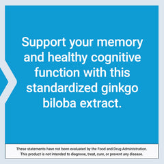 Life Extension Ginkgo Biloba vegetarian capsules highlighting plant-based formula.