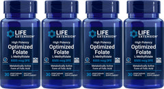 Life Extension High Potency Optimized Folate bottle for daily folate support