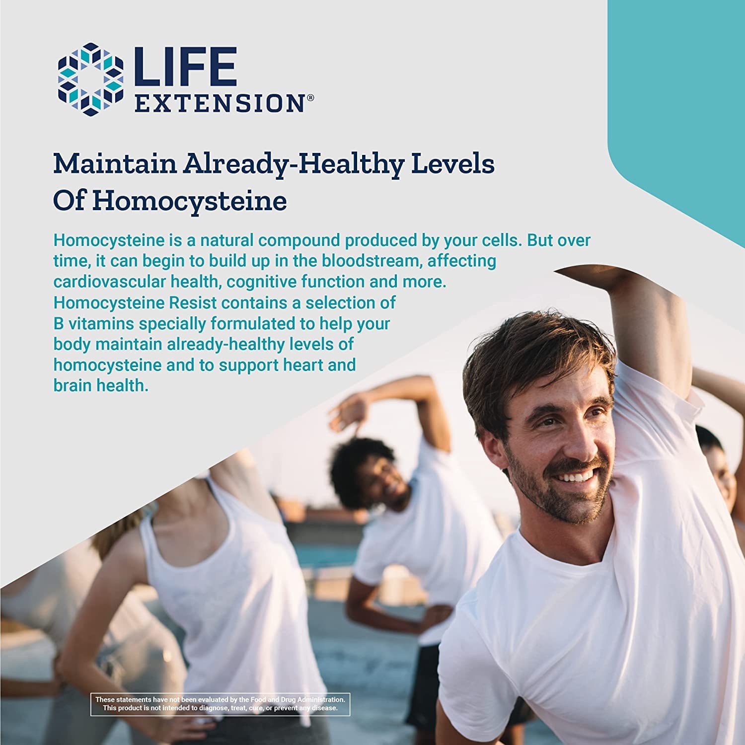 Life Extension Homocysteine Resist bottle side view with product details