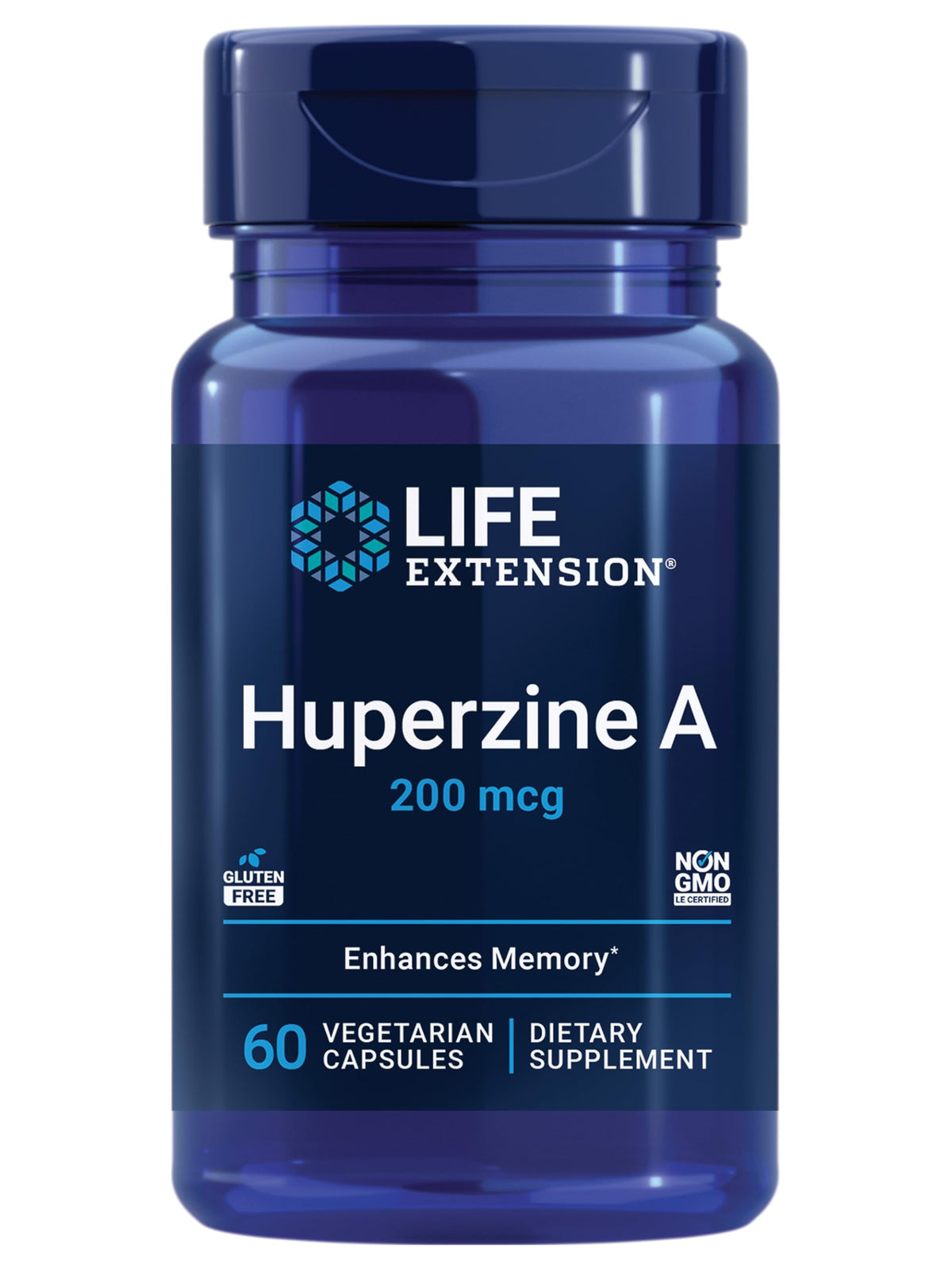 Life Extension Huperzine A bottle front for memory health support