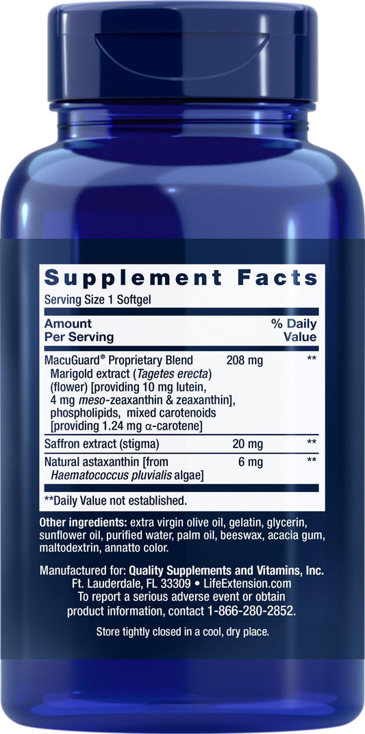 MacuGuard softgels close-up highlighting daily easy use.