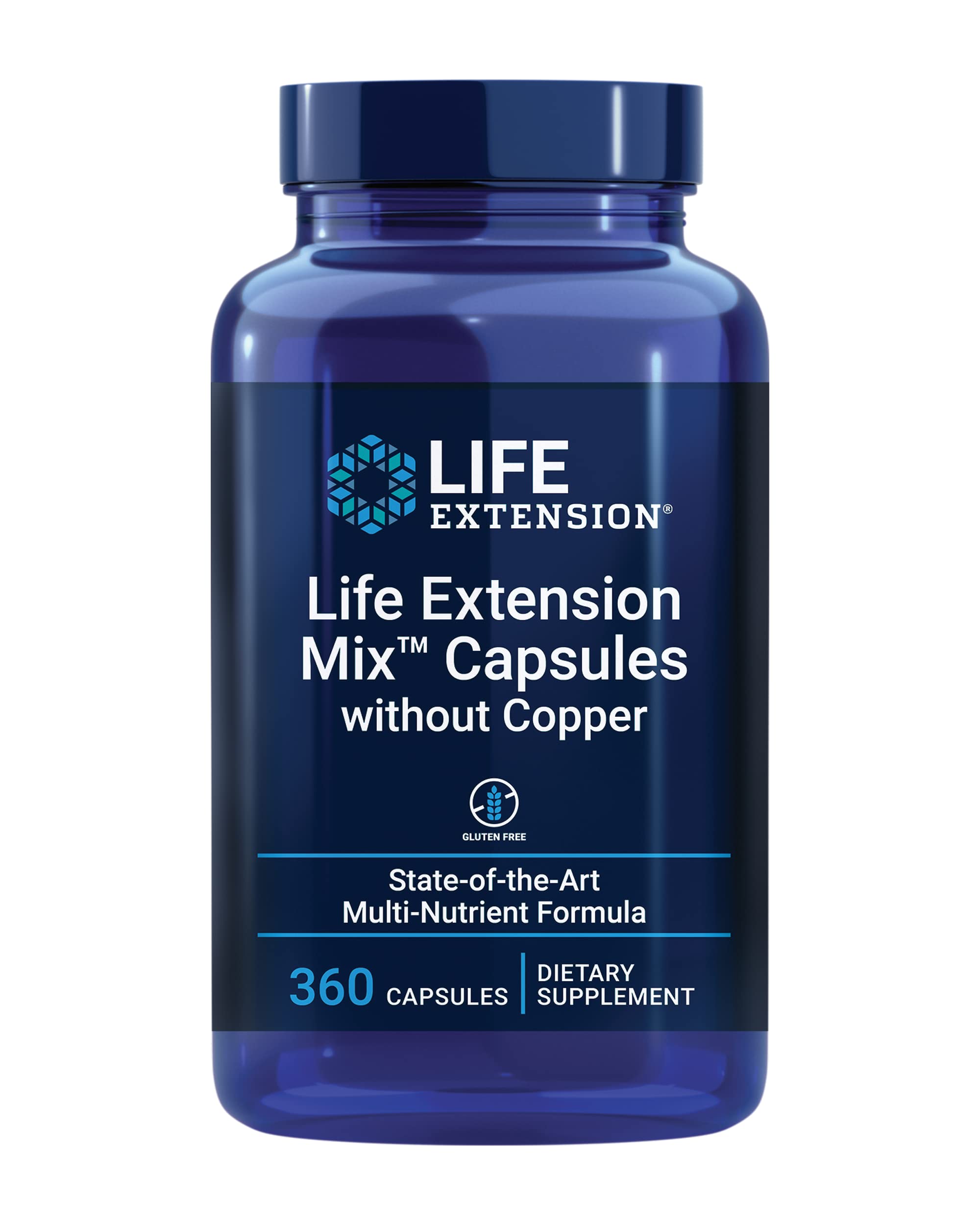 Life Extension Mix bottle pour with capsules for daily immune support.