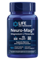 Life Extension Neuro-Mag bottle-front showing cognitive support focus.