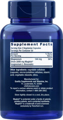 Life Extension Neuro-Mag capsules close-up highlighting Magtein absorption