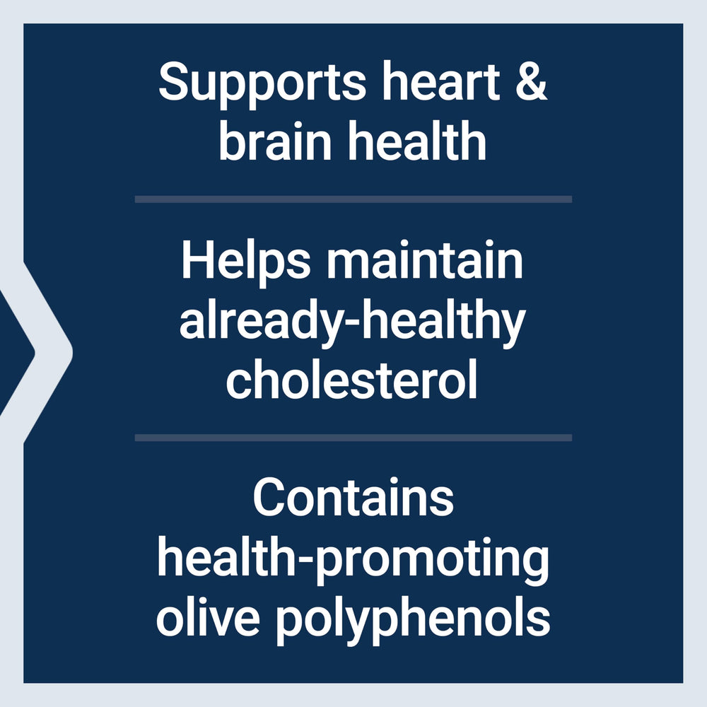 Life Extension olive extract polyphenols visuals emphasize Mediterranean-inspired benefits.