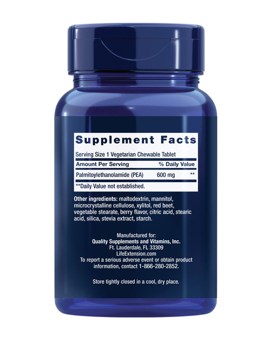 Life Extension Pea Discomfort Relief 600 mg dose supports gradual daily comfort.