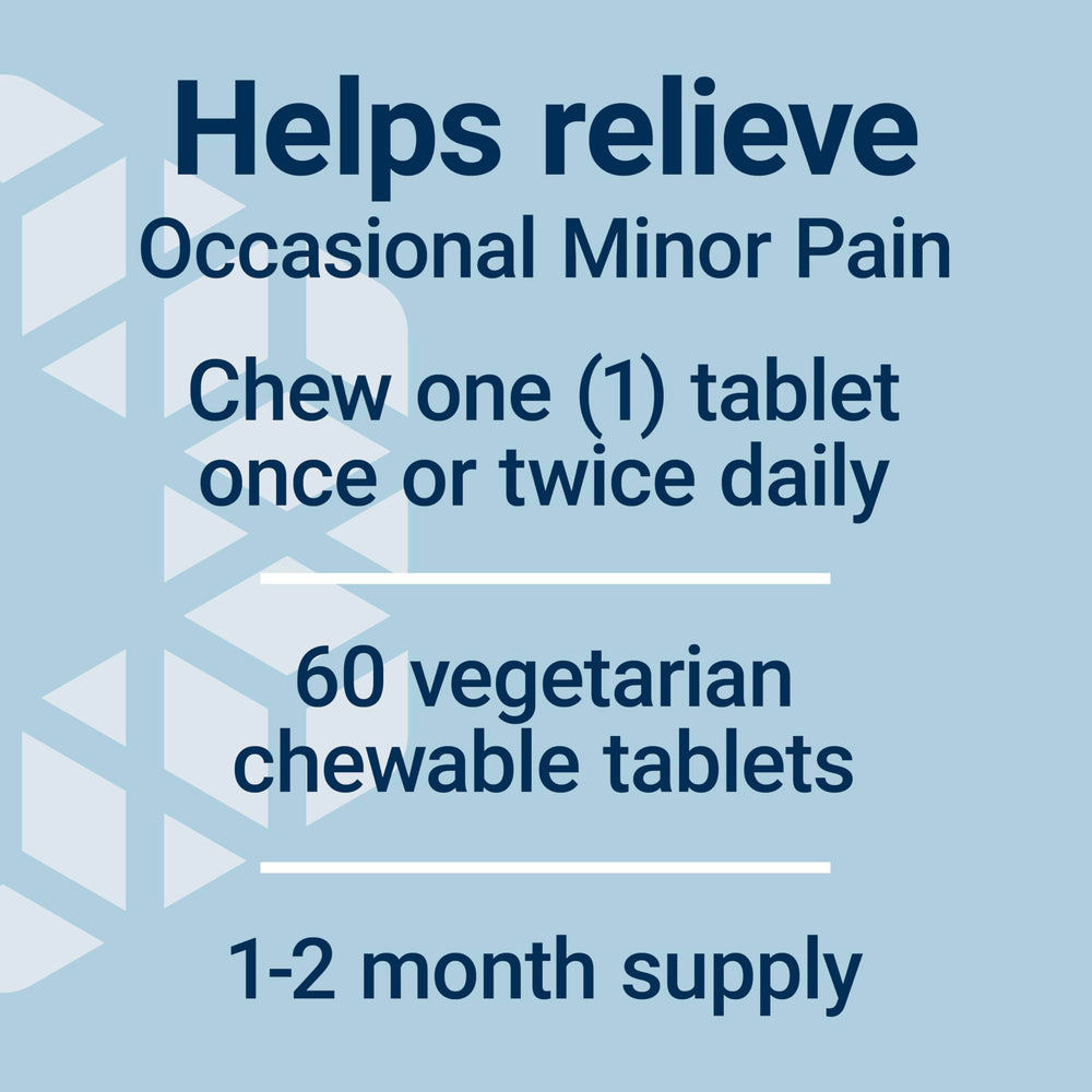 Life Extension Pea Discomfort Relief vegetarian tablets suitable for plant-based diets.