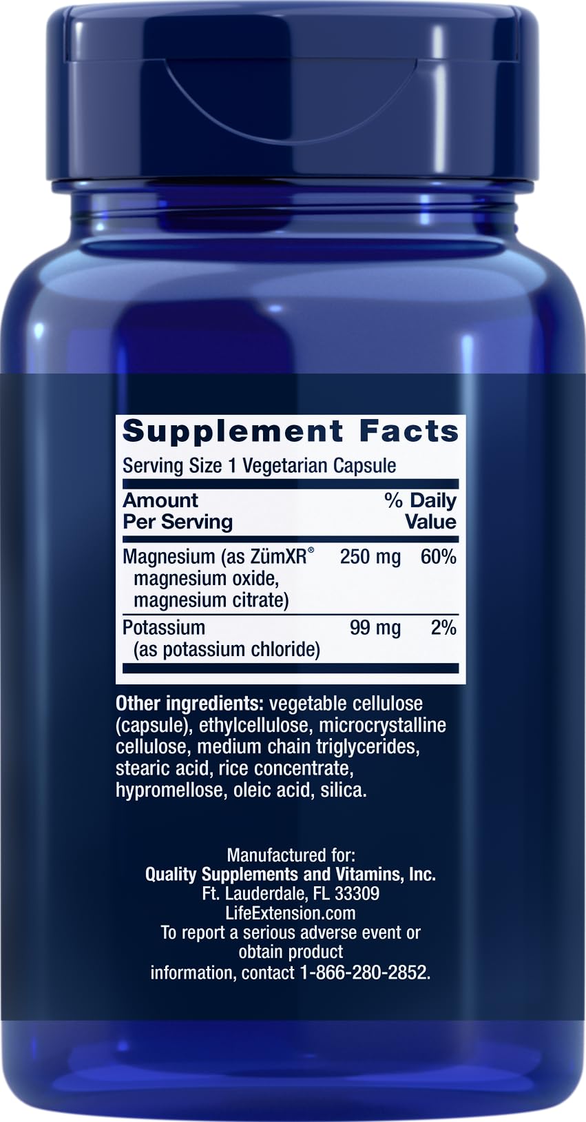 Life Extension extend-release magnesium packs two minerals in one capsule.