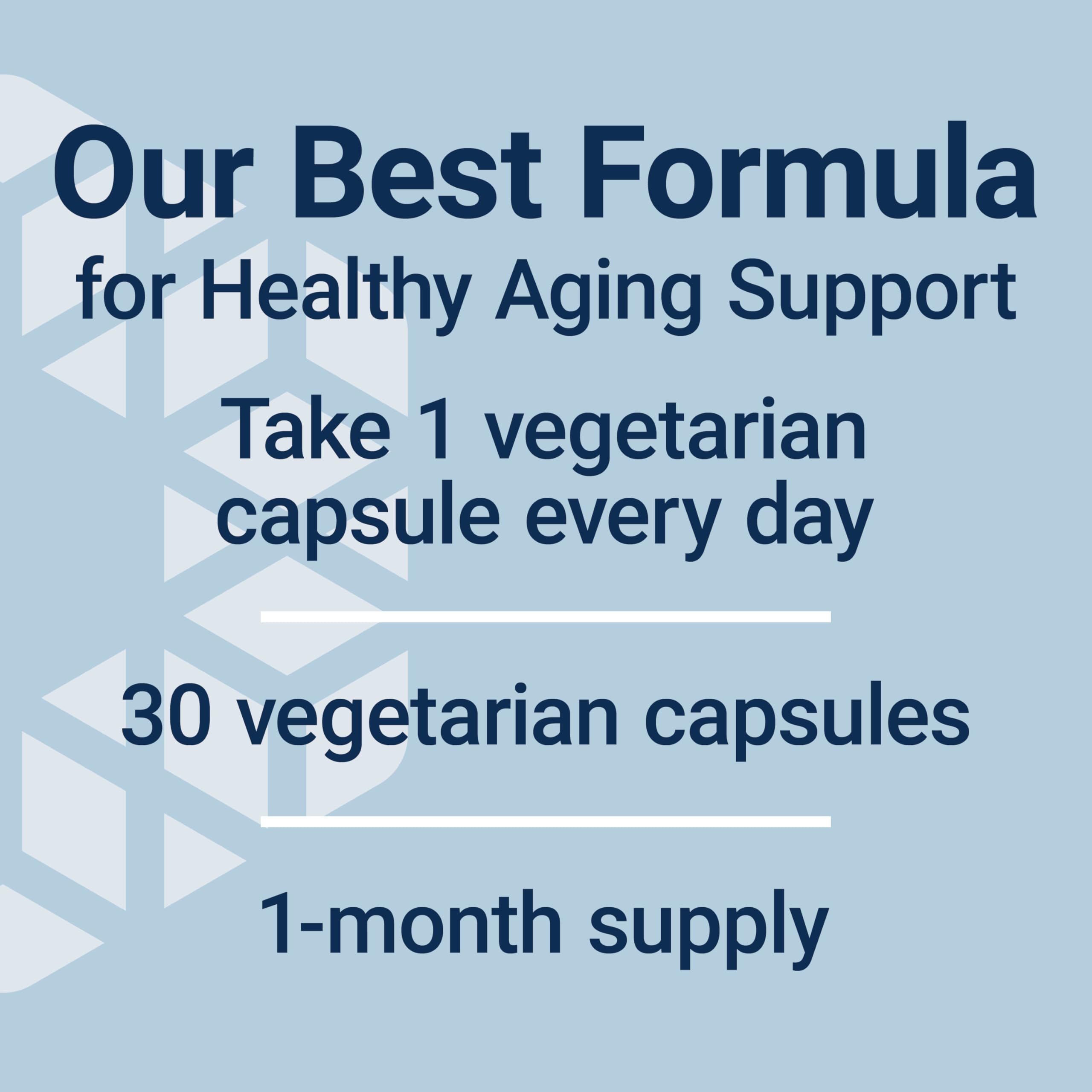 Life Extension Quercetin and Fisetin nutrient panel shows complementary ingredients