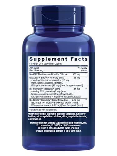 Life Extension Resveratrol Elite capsules shown for antioxidant-friendly daily vitality