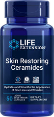 Life Extension Skin Restoring Ceramides bottle with capsules for daily hydration support