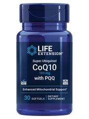 Life Extension Super Ubiquinol CoQ10 with PQQ bottle front supports energy production.
