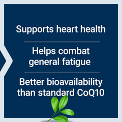 Life Extension Super Ubiquinol CoQ10 softgel closeup emphasizes absorption.