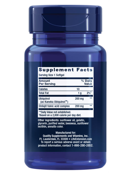 Life Extension Super Ubiquinol CoQ10 softgels neatly arranged for daily intake.