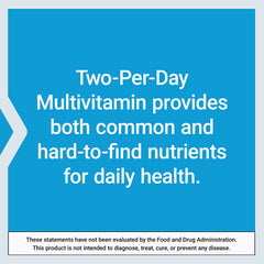 Life Extension Two-Per-Day packaging, gluten-free and non-GMO.