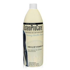Life Force OsteoProCare Bone Juice bottle highlights calcium and vitamin D3 for bone support.