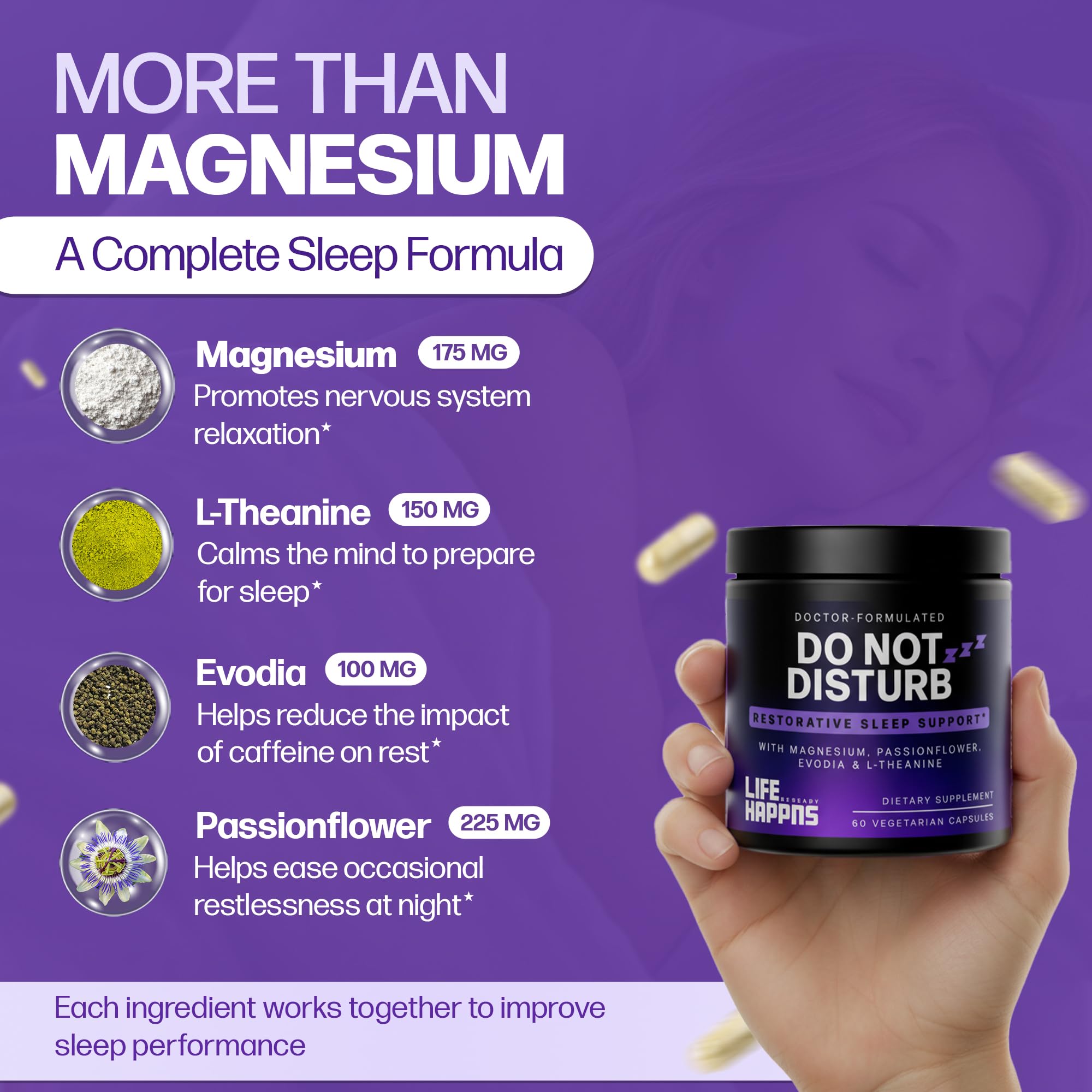 Bottle in hands demonstrates easy integration into your nightly routine.