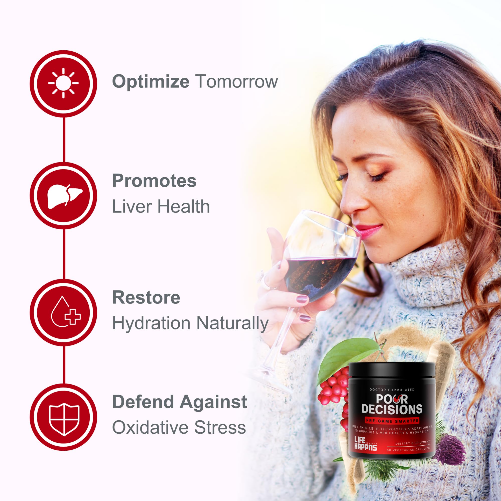 Life Happns hydration electrolytes icon signals fluid balance support.