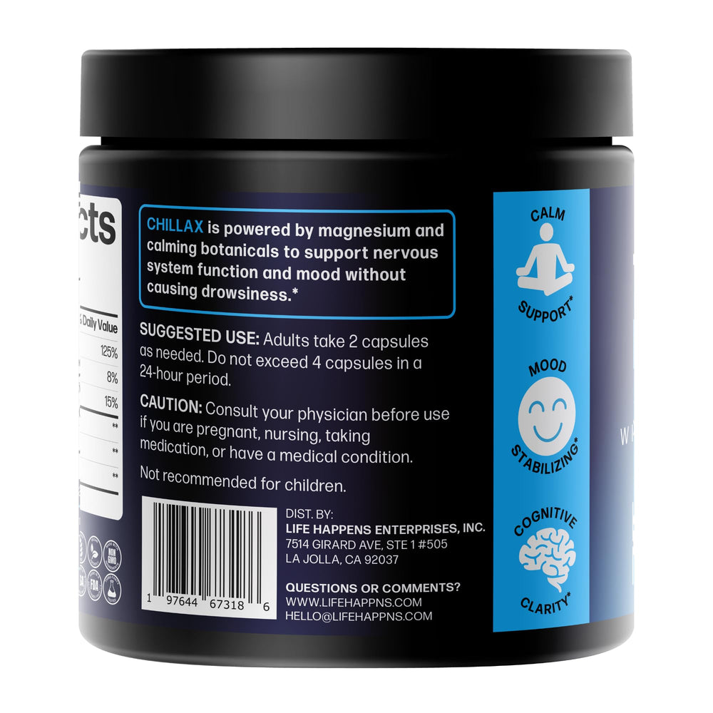 Life Happns vegan non-GMO label reflects clean formula.