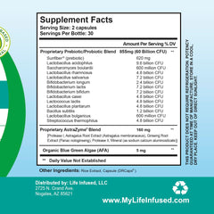 Life Infused Flora Infused Probiotics daily-use routine promotes gut balance.