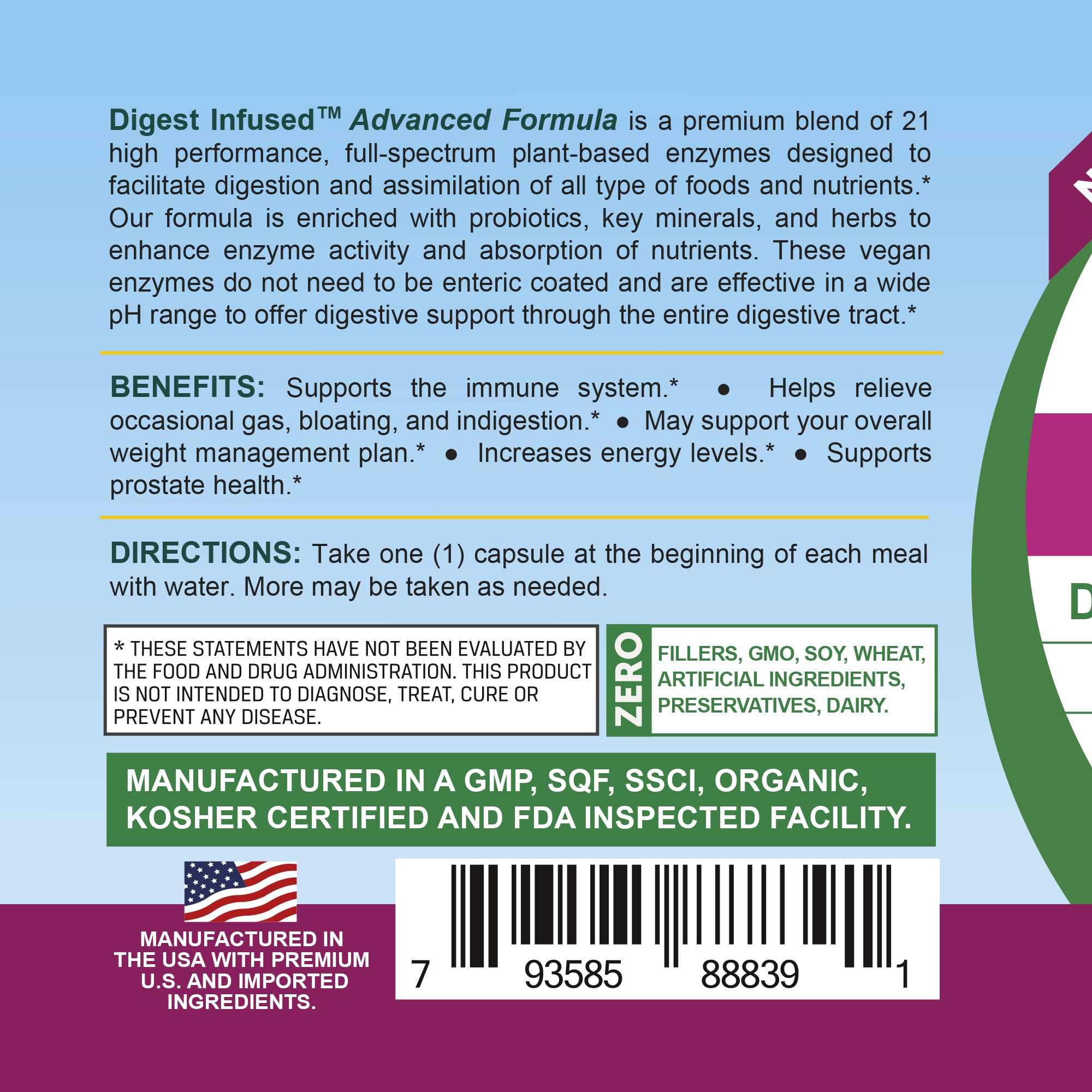 Life Infused USA-manufactured facility badge reflecting GMP standards