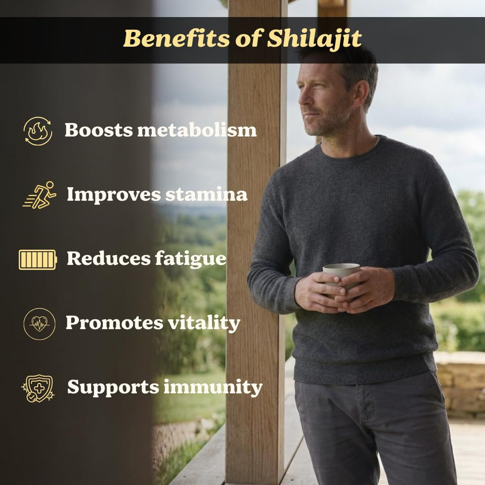 Life & Pursuits Shilajit resin pack-3 highlights lab-tested purity and mineral blend.