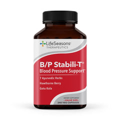 LifeSeasons B/P Stabili-T bottle supports daily heart health.