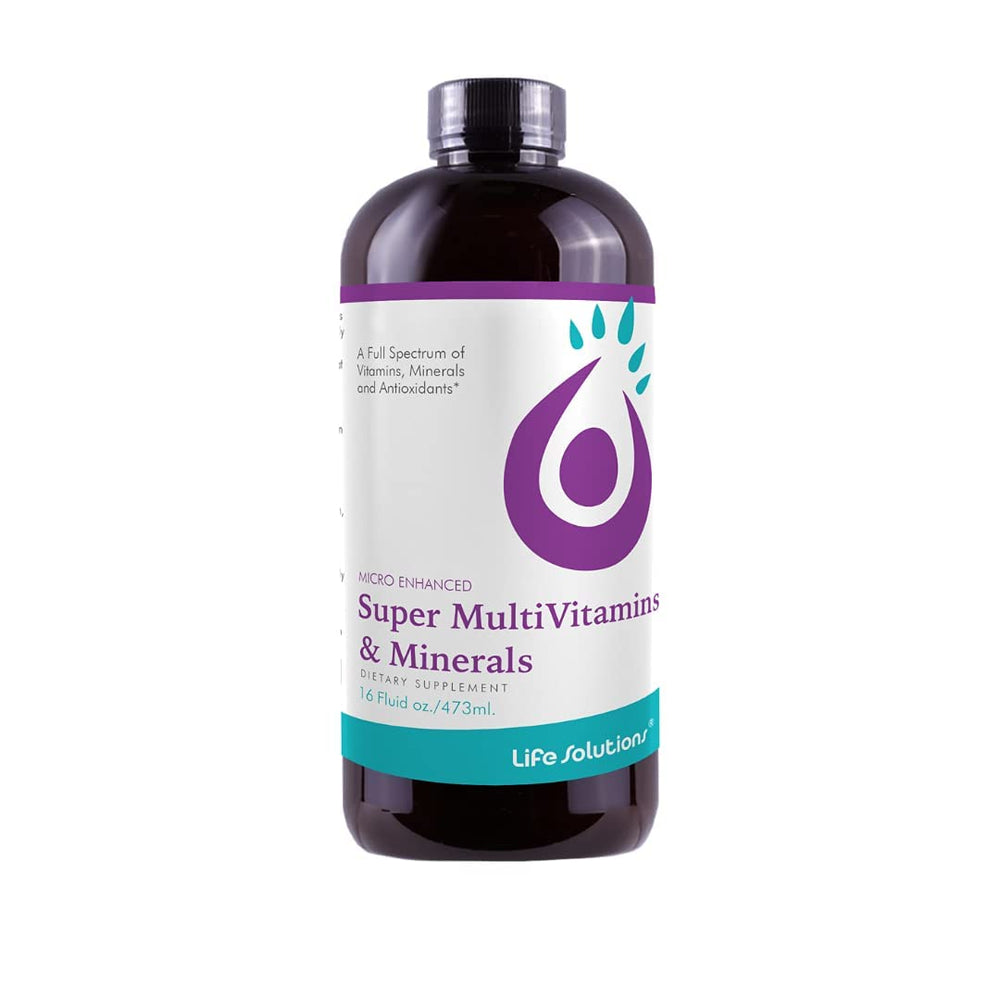 Life Solutions Liquid Multivitamin bottle front view for daily use
