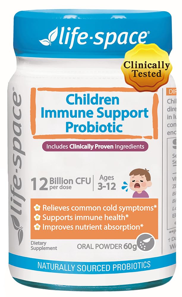 Life-Space Child Immune Support probiotic tub labeled for daily wellness