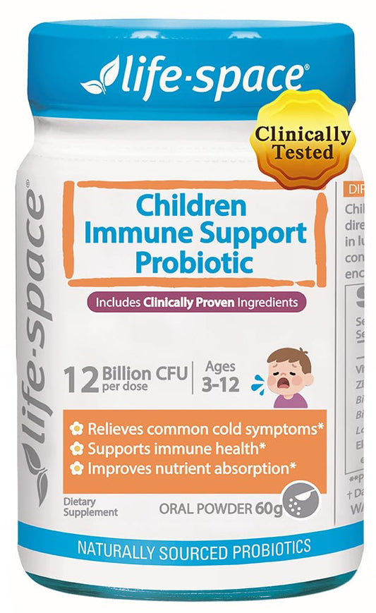 Life-Space Child Immune Support probiotic tub labeled for daily wellness