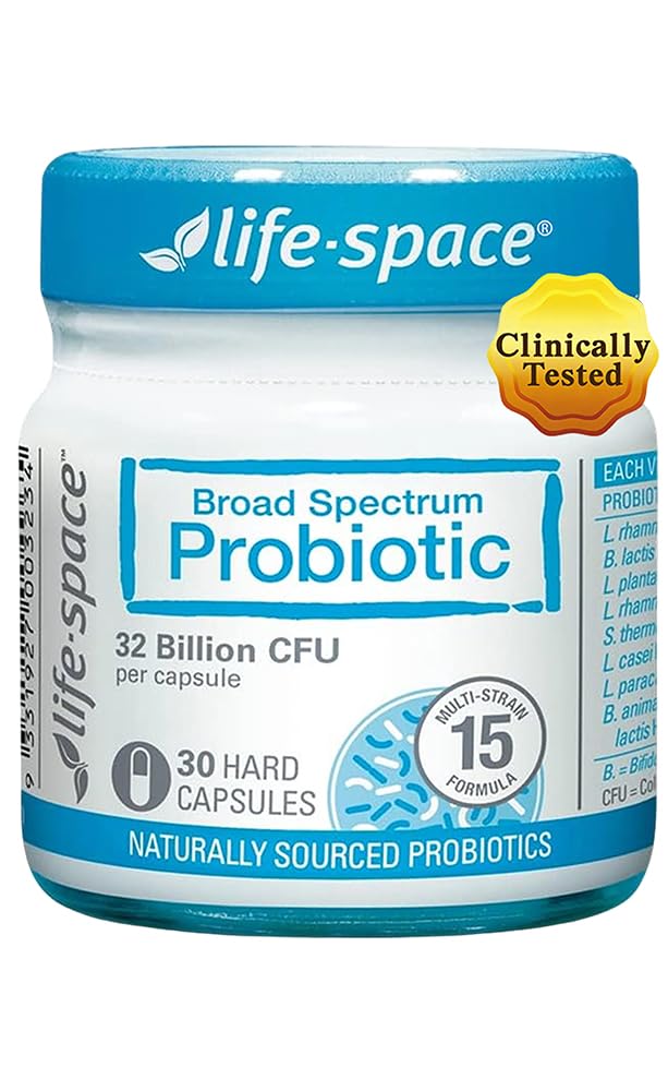 Life-Space Premium Probiotics bottle front for daily digestive support
