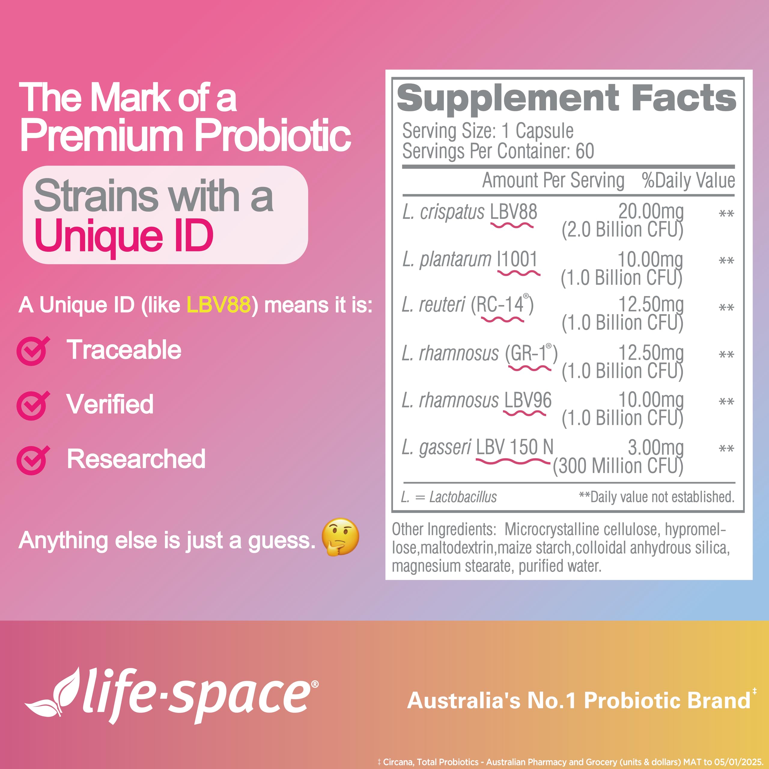 Life-Space made in Australia branding highlights quality and compliance.
