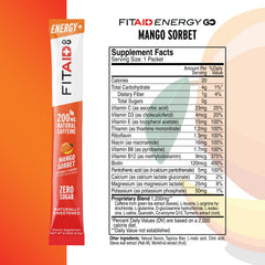 LIFEAID FITAID Energy GO with BCAAs and CoQ10 in each serving