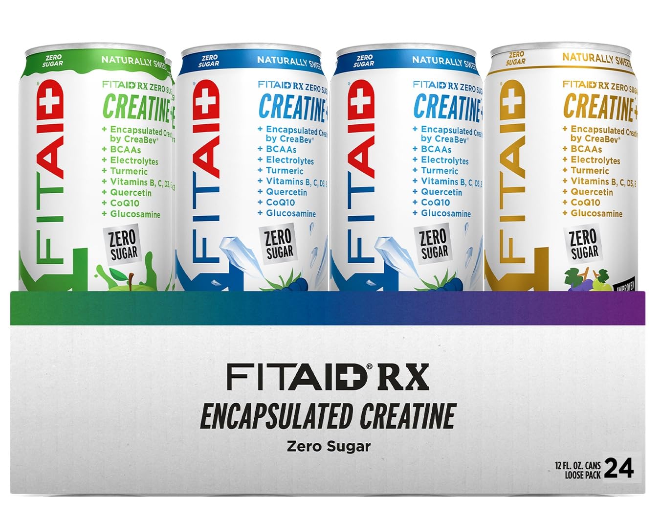 LIFEAID FITAID RX Zero Sugar bottle front view for post-workout recovery