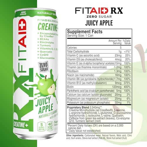 LIFEAID FITAID RX Zero Sugar no sugar claim on packaging
