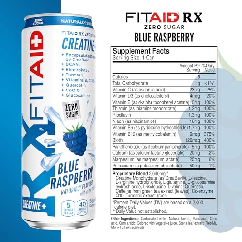 LIFEAID FITAID RX Zero Sugar pack shot showing 24 bottles