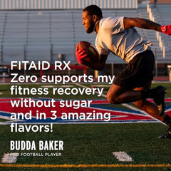 LIFEAID FITAID RX Zero Sugar being poured into a glass