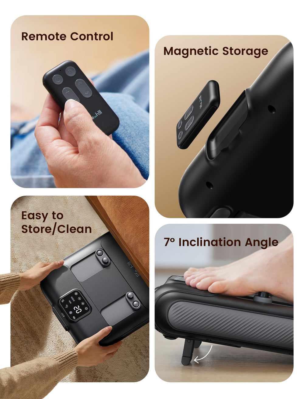 7-degree tilt angle enables natural, comfortable lounging