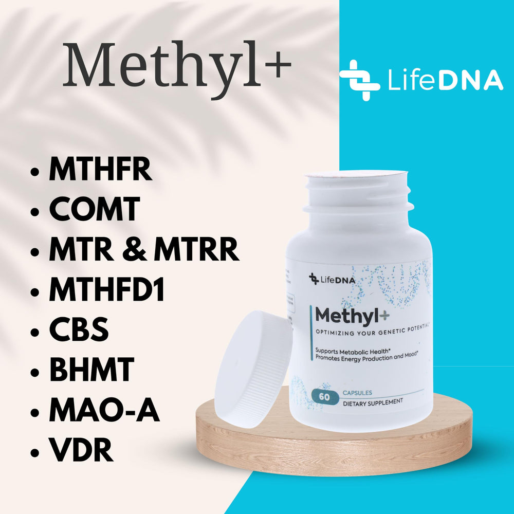 LIFEDNA Methyl + Methylfolate label shot communicates active 5-MTHF content
