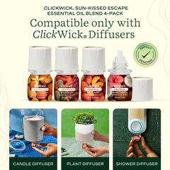Lifelines ClickWick Sun-Kissed Escape peach velvet bottle fills spaces with uplifting warmth