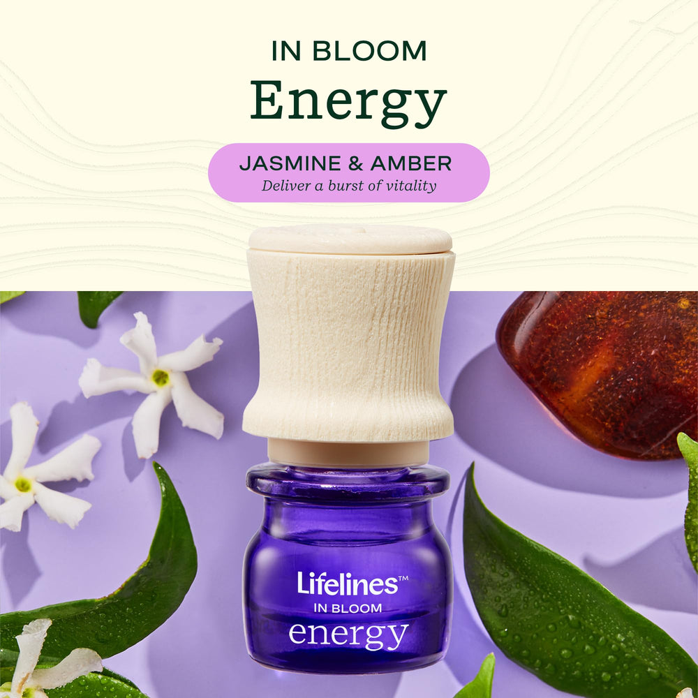 Lifelines Jasmine and Amber Oil Blend adds a calming fragrance.