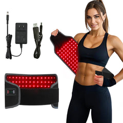 LIFELT8UM red light therapy belt setup for convenient at home use.