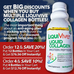 Life Miracle LiquiVive bottle label close-up highlights hydrolyzed collagen formula.