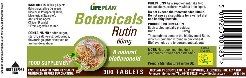 Lifeplan Rutin bottle-front view with clear dosage aids daily routine