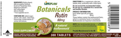 Lifeplan Rutin bottle-front view with clear dosage aids daily routine