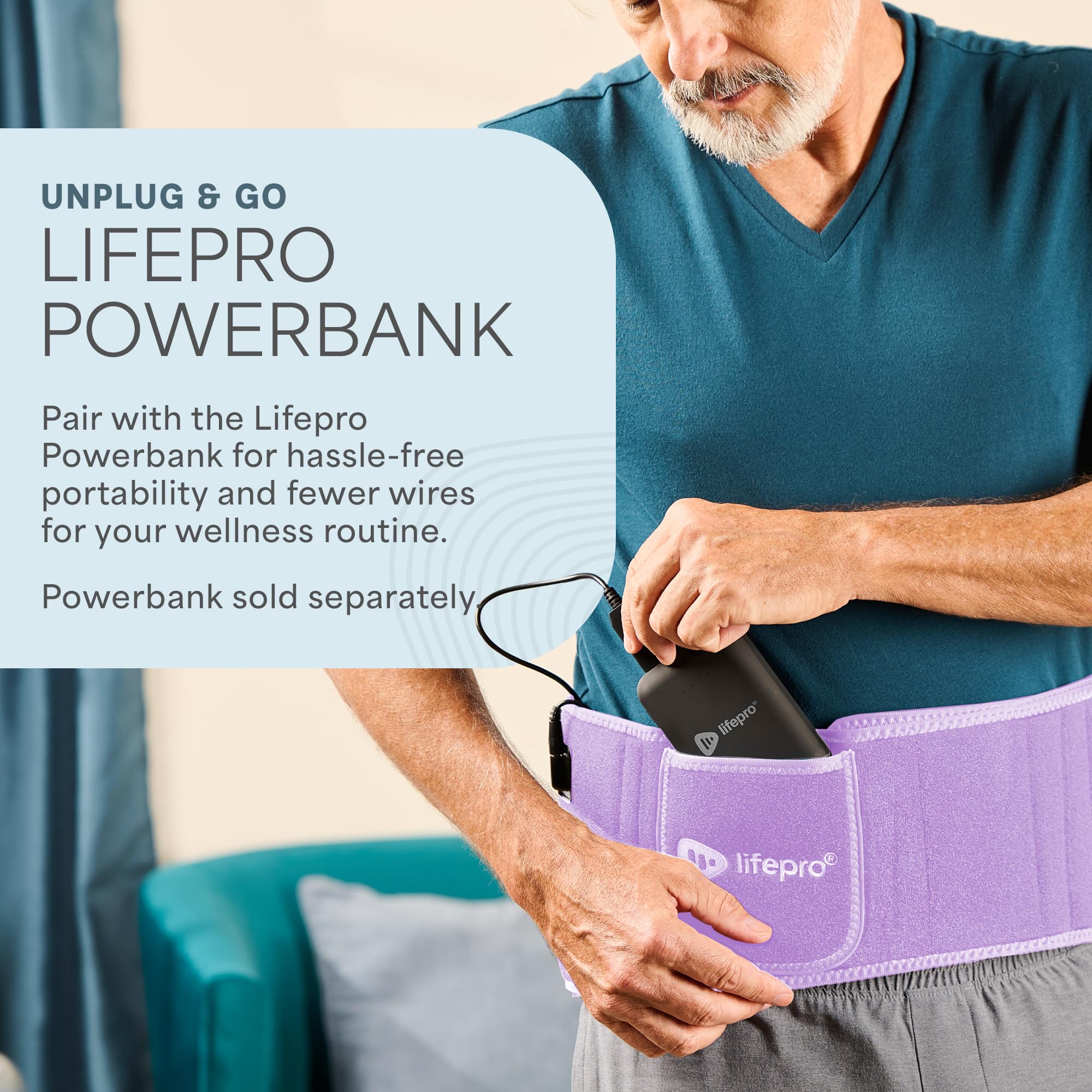 LifePro adjustable strap belt design offers snug, customizable fit.