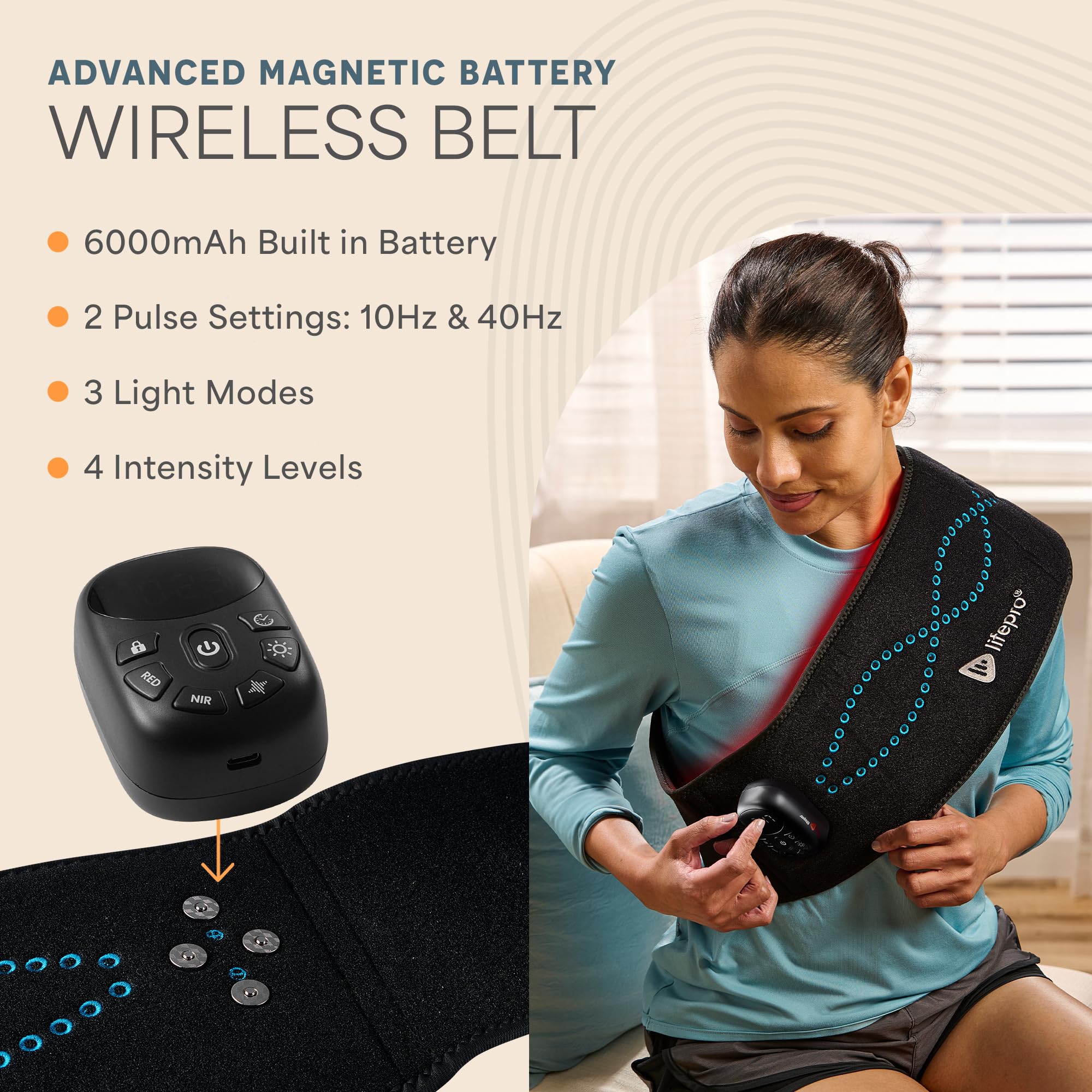 LifePro Allevared Belt travel case keeps device organized on the go