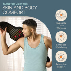 LifePro InfraTone belt extended strap demonstrates universal fit for all body types