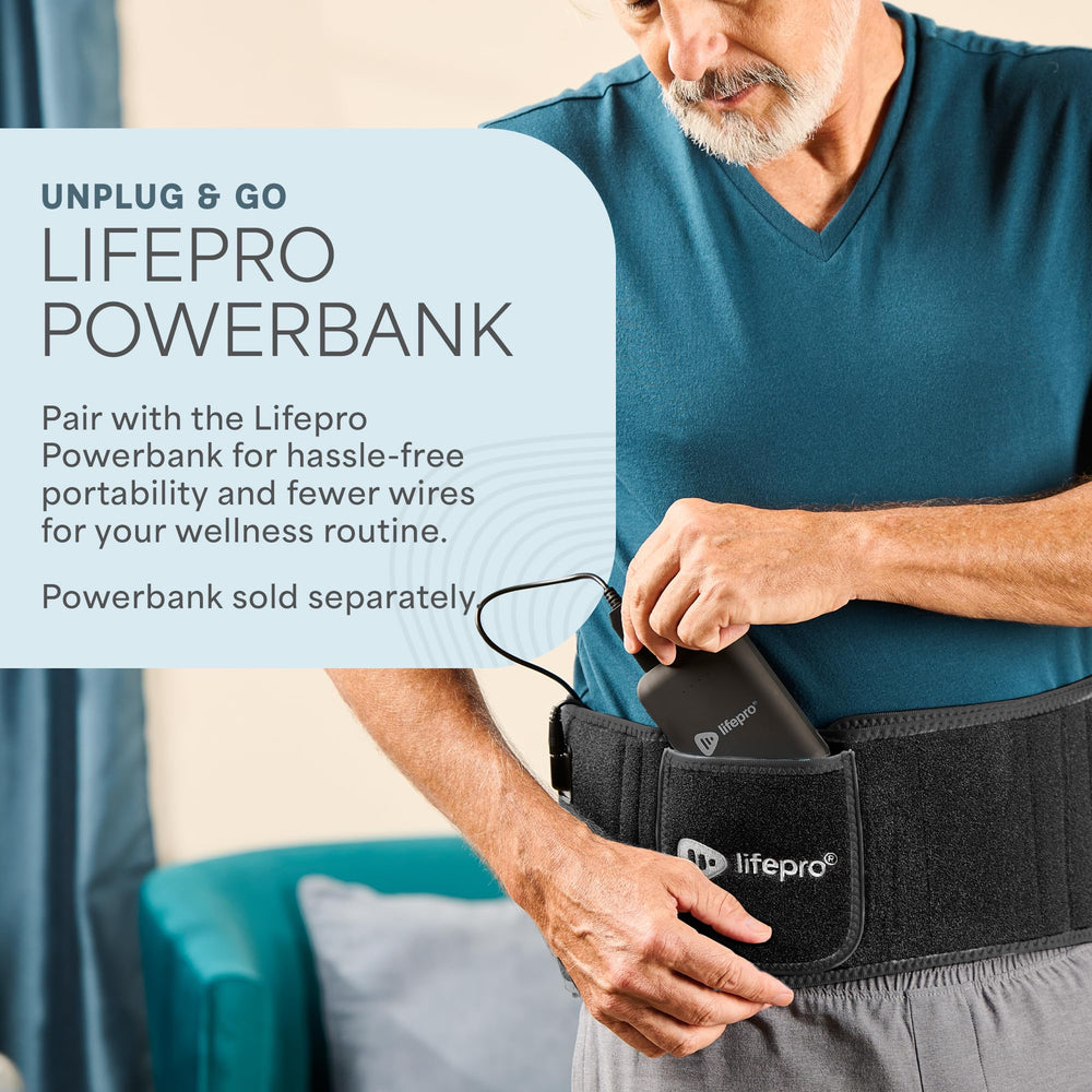 LifePro auto-timer helps set 1–30 minute sessions hands-free.
