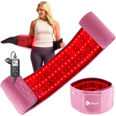 LifePro red light therapy belt front view for targeted body warmth and comfort.